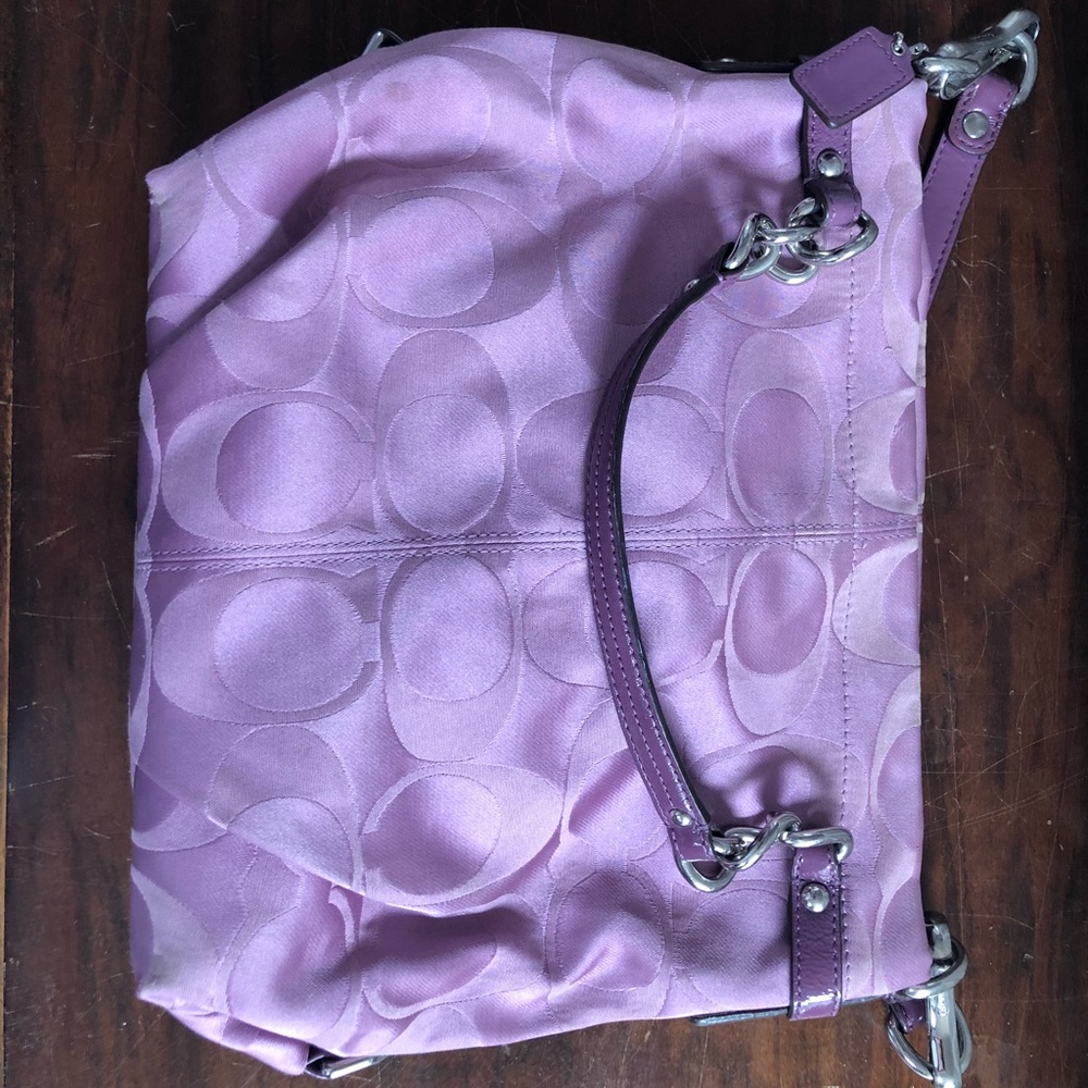 Purple Coach Purse